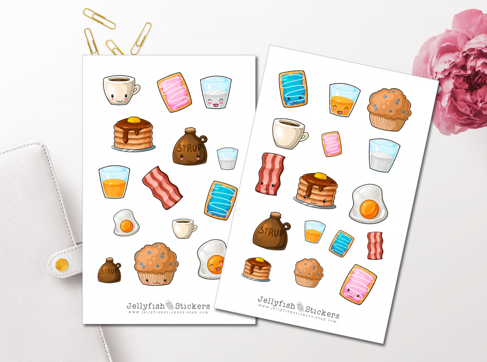 Sweet Breakfast Sticker Set